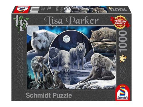 Puzzle 1000 db-os - Mágikus farkasok - Lisa Parker - Schmidt 59666