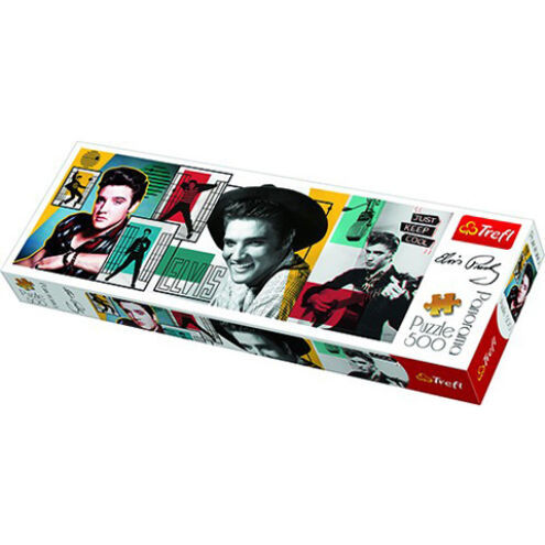 Elvis Presley montázs 500 db-os panoráma puzzle ? Trefl