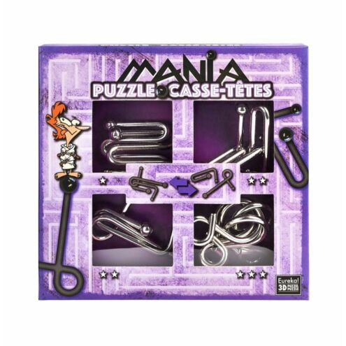 Puzzle Mania - Purple - fém ördöglakat