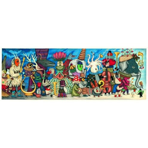 Fantázia zenekar, 500 db-os művész puzzle - Puzzle Galery - Fantasy Orchesta - 500 pcs - Djeco