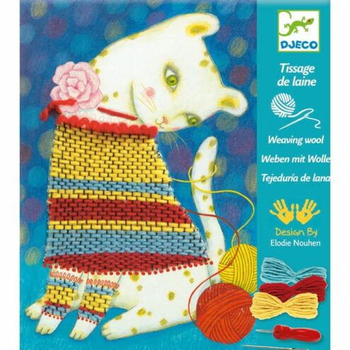 Cica öltöztetés - Varrós kreatív szett - Woolly Jumper - Djeco